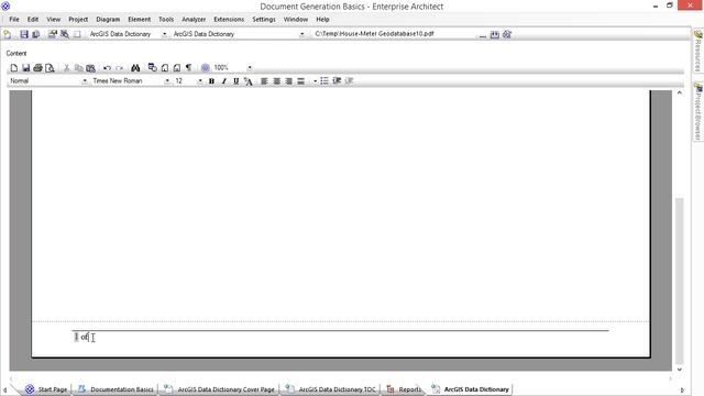 Enterprise Architect Document Generation Basics