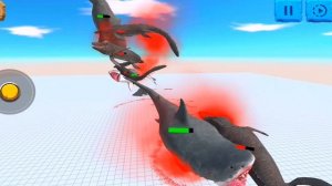 Mutant Megalodon vs Mosasaurus - Animal Revolt Battle Simulator