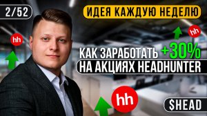 2/52 КАК ЗАРАБОТАТЬ 30% НА АКЦИЯХ ХЭДХАНТЕР | Глеб Шаров