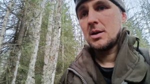 строительство зимовья. новый маршрут. первая ночь в новой избе