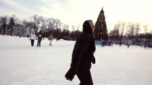 Фрискейт на хоккейных коньках