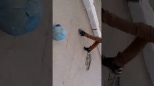 Играю с мячом в козла.