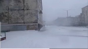 Снегопад и метель в Норильске. 5.06.2024. #норильск