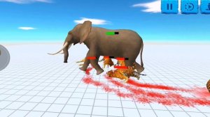 Tigers vs Giant Elephant - Animal Revolt Battle Simulator