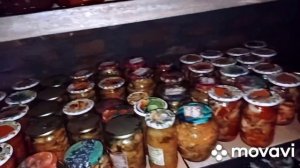 Заготовка на зиму. Наш Погребок. Небольшое ЧП. Как хранить  тару для заготовок