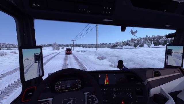 Euro Truck Simulator 2.Покатушки зимой №5.