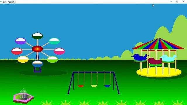 Park OpenGL CG Mini Project Using C++ With Source Code