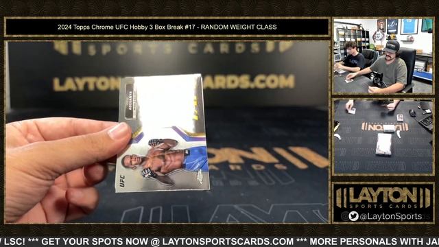 2024 Topps Chrome UFC Hobby 3 Box Break #17 смотреть онлайн