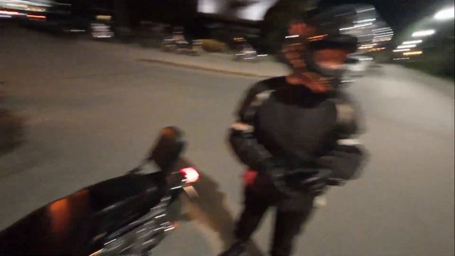 На мотоцикле по вечернему Екатеринбургу