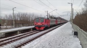 Электропоезд ЭД4М поезда для детей Иволга грузовые поезда железнодорожный мост