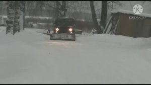УАЗ 31519. Отвал для расчистки снега.