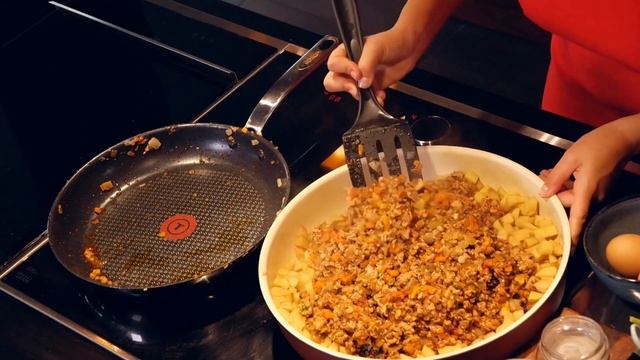 Мусака с картофи, кайма и заливка - (Видео рецепти в 1 минута) смотреть онлайн