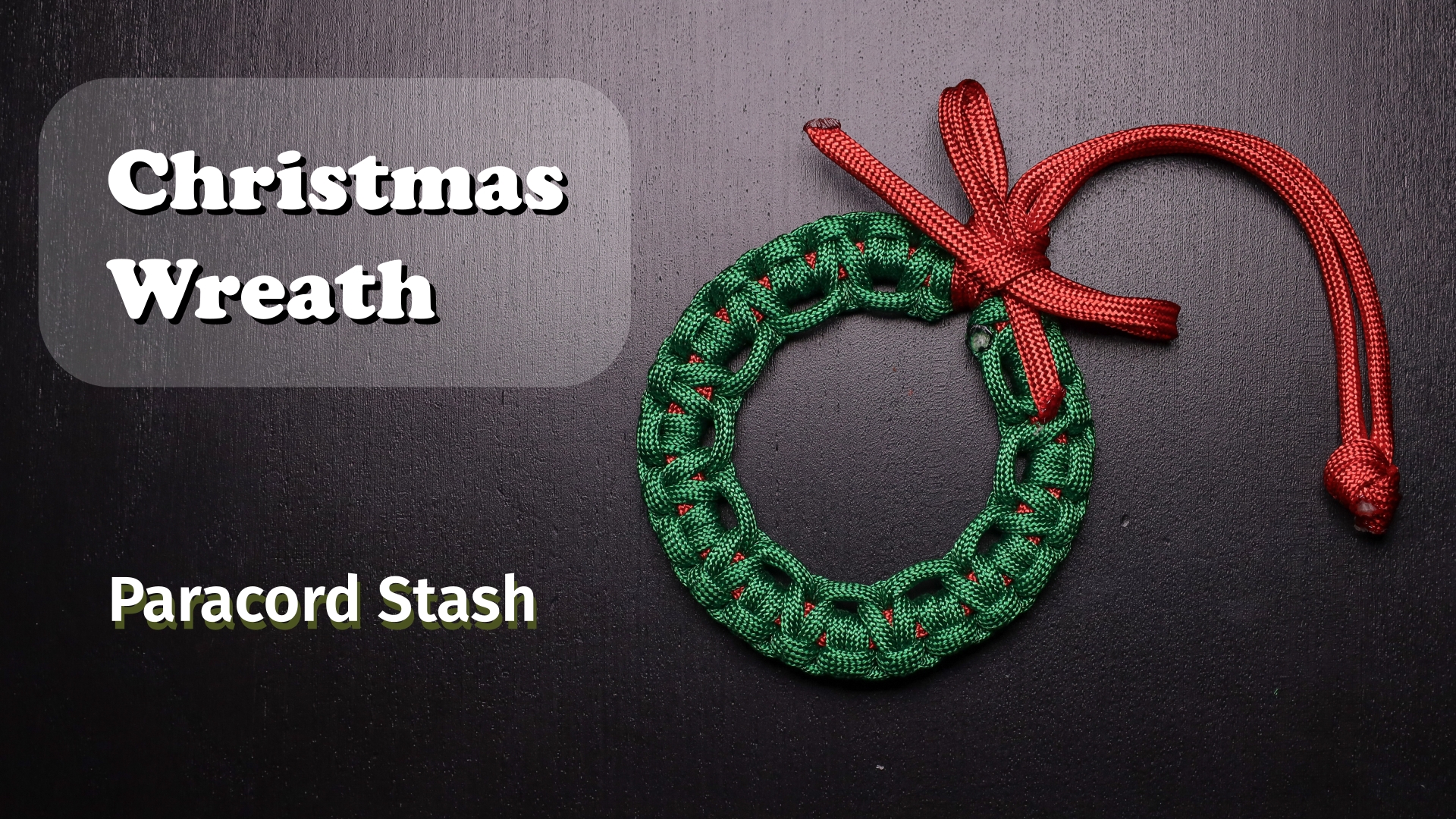 Рождественский Венок  Paracord Stash - браслеты из паракорда