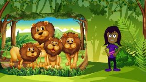 Развивающий мультфильм для детей  Слон Лев Жираф Обучающие мультики про животных для детей