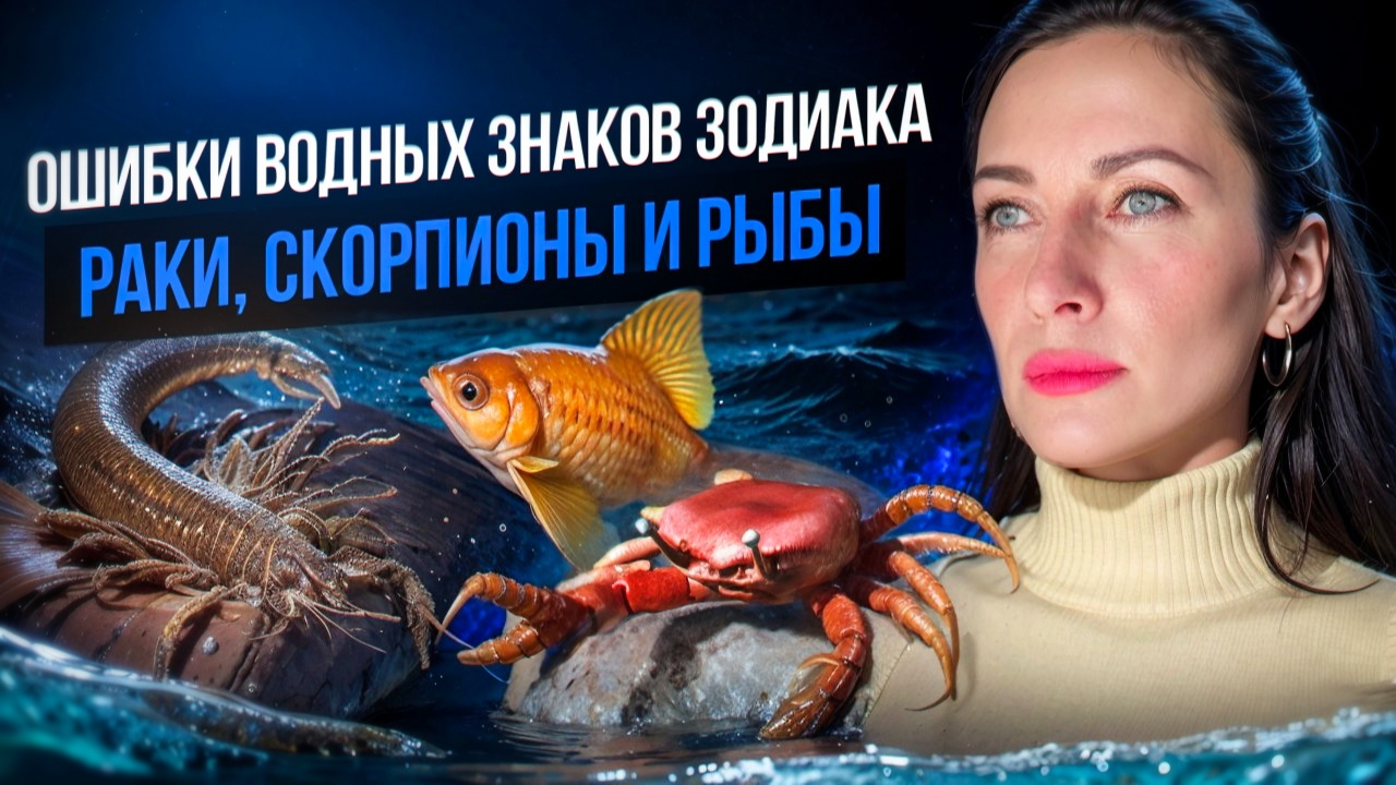 ОШИБКИ ВОДНЫХ ЗНАКОВ ЗОДИАКА - РАКИ, СКОРПИОНЫ И РЫБЫ #знакизодиака
