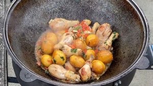 Узбекская Кухня-Товук Жаркоп (Жаркое из Курицы)