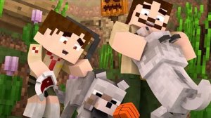 ПРИРУЧИЛИ ВОЛЧАТ! ДЕТСКИЙ ЛАГЕРЬ В МАЙНКРАФТ [перезалив]