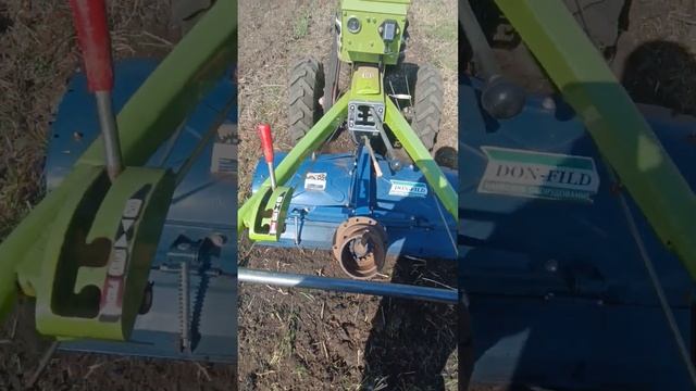 Работа по тяжёлому спрессованному грунту фрезой 120см #мотоблок #дизельныймотоблок #мтз