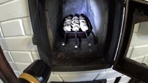 24. Шашлык в топливнике печи.