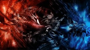 Красно-Синяя Абстракция | Dark Red vs Dark Blue Abstract Artwork - Живые Обои