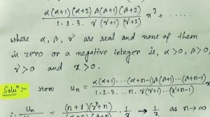 Lec25| Gauss' Test of Convergence for Positive Term Series |Sequence and Series|Algebra