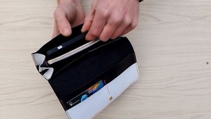 кошелëк из натуральной кожи, ручной работы