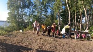 Веселые старты на острове в Бармино