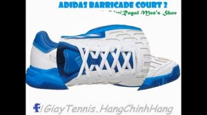 adidas Barricade Court 2 White/Green Men's Shoe