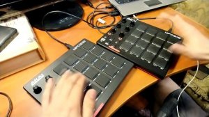 Double Akai MPD218 Test Sample