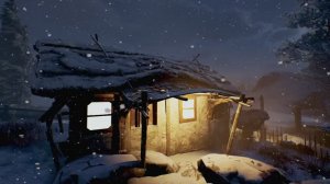 Сильная метель и снежный буран мешают проспать 5 часов в альпийской деревне. Уютная зимняя хижина