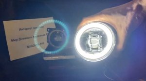 Светодиодные линзованные ПТФ с ДХО ангельские глазки