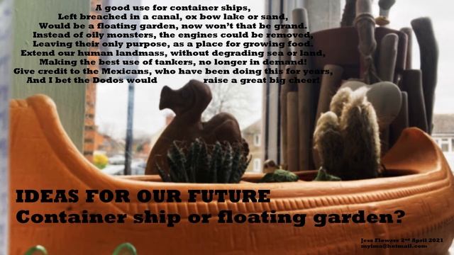 Container ship or floating garden?