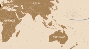 Кругосветное путешествие Фернана Магеллана. Анимированная карта.