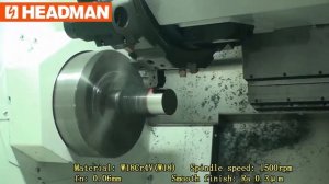 Высокоточное скоростное точение на станке Headman T55/300