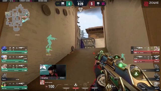 XERXIA and ONE Team Thrilling VCT Match highlights in VCT ascension #vctascension #valorant