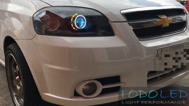 AVEO EMOTION  RETROFIT HEADLIGHTS LED / FARO LED / PROJECTOR BI-XENON