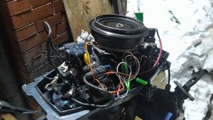 YAMAHA 8 hp .Ставим электронное зажигание, взамен контактов