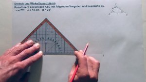 Tutorial: Dreieck und Winkel konstruieren