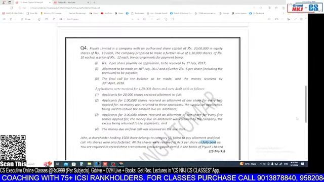 CAFM | PART-3 CS NKJ Writing Practice Test | CS EXECUTIVE | BY CA ANUJ SIR |CS NKJ CS CLASSES