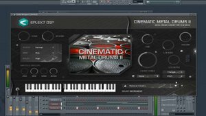 Cinematic Metal Drums 2 - industrial drum sounds plug-in instrument for Windows and macOS