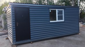 Дачный домик   вагончик бытовка блок контейнер вагончик металлический  6 метровый с печкой