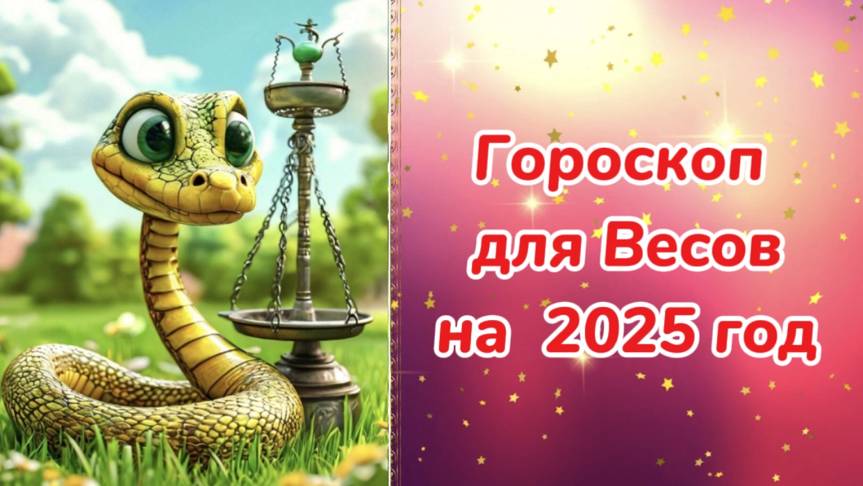 Гороскоп для Весов на 2025 год. Гороскоп на 2025 год. Гороскоп для  Весов на 2025 год в год Змеи.