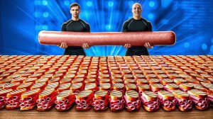 СКОЛЬКО ПОЛУЧИТСЯ СЭНДВИЧЕЙ ИЗ САМОЙ БОЛЬШОЙ ПАЛКИ КОЛБАСЫ В МИРЕ?