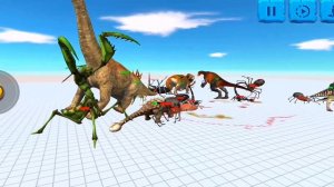 Herbivore Dinosaurs vs Giant Invertebrates - Animal Revolt Battle Simulator