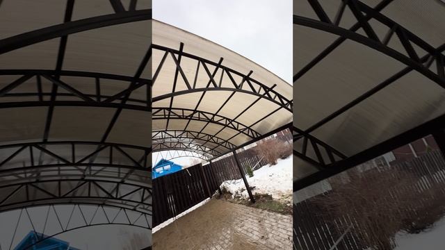 Навес для машины 6х6 #спецкаркас #навесы