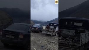 Бузнасан Нух 18.12.24. Процесс работы экскаватора, и сварочные работы бульдозеров. Дорога предков.