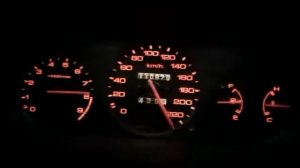 Honda Civic ek4 b16a2 acceleration 0-230km/h German Autobahn not TypeR
