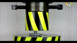 ГИДРАВЛИЧЕСКИЙ ПРЕСС ВЕСОМ 100 ТОНН против ГАЙКИ