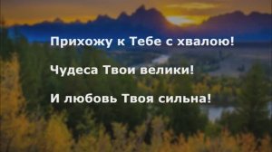 Прихожу к Тебе с хвалою!