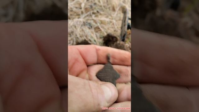 Старинный Русский Крест XVII века Эмаль #metaldetecting #коп #coin #металлопластика